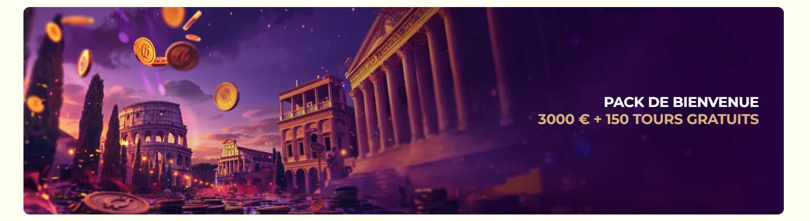 Bannière publicitaire de Julius Casino avec offres exclusives