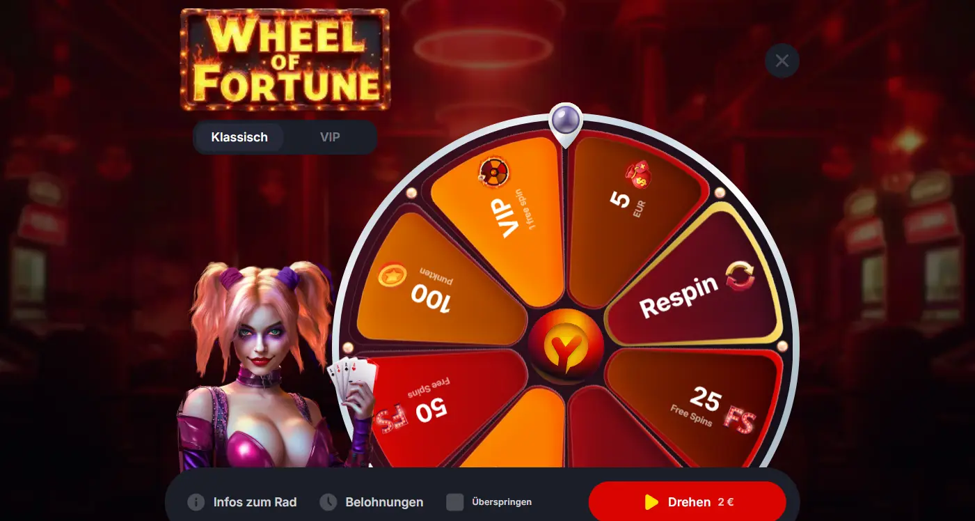 yep casino glücksrad